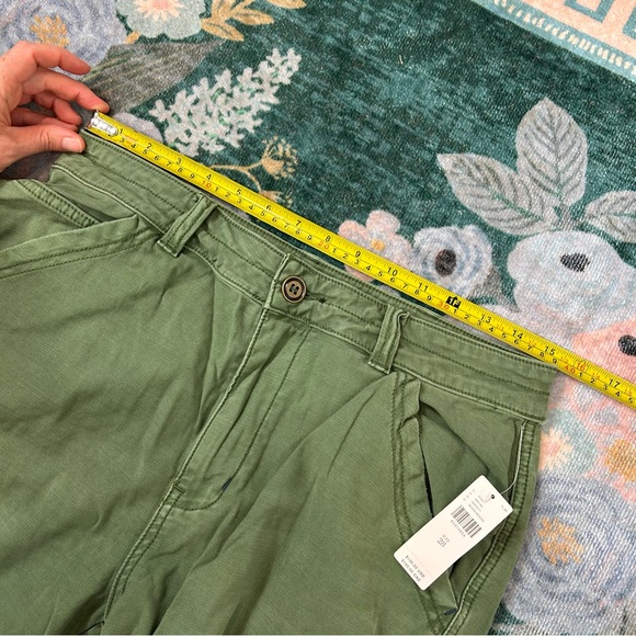 Anthropologie Pilcro Utility Cargo Pants NWT Women’s Green Straight Relaxed 28 - Picture 15 of 16